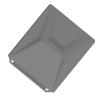VELATEMOR Satellite Silicon Case, Satellite Protection Case Soft Anti-Shock -Schow Stapple Lightweight for Travel (Gray) view 1