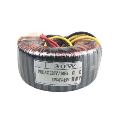 1pcs 30W 30VA Input 220V Output 15V-0-15V Power Amplifier Power Ring Transformer