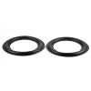 Estink 2pcs 6 Inch Perforated Rubber Edge Speaker Surround Repair Parts Replacement Black with Rubber for Damaged Speaker Repair view 2