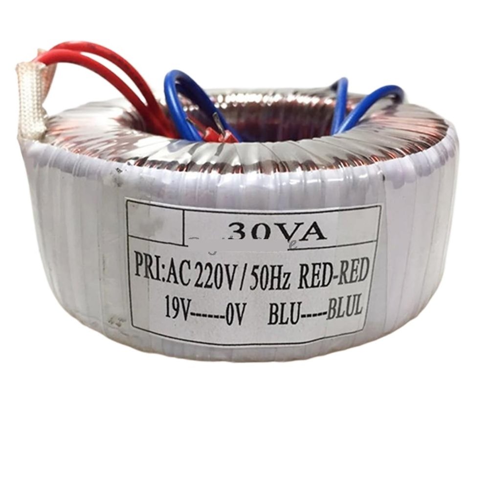 1pcs 30W 30VA Input 220V Output 19V Single-Phase Low Frequency Power Ring Transformer