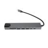 8 in 1 Hub Type C to RJ45 PD USB Docking Station, Type C Hub Splitter Converter Adapter with 87W Fast Charging, 4K Output, Aluminum Alloy for Laptop Pro Air view 1