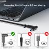 150W 135W Laptop Charger fit for HP ZBook 15 16 17 15u 15v G3 G4 G5 G6 G7 G8 G9 Studio x360, OMEN 15 17 Pavilion, EliteBook 1050 G1, 19.5V 7.7A AC Adapter TPN-CA11 TPN-DA09 917649-850 Power Supply view 2