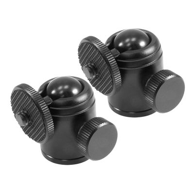COOLHIYA 2pcs Metal Camera Tripod Ball Head Mount with Screw Rotating Swivel Ball Head for DSLR Projector Stand Compact and Versatile Photography Accessory