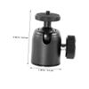 COOLHIYA 2pcs Metal Camera Tripod Ball Head Mount with Screw Rotating Swivel Ball Head for DSLR Projector Stand Compact and Versatile Photography Accessory view 2