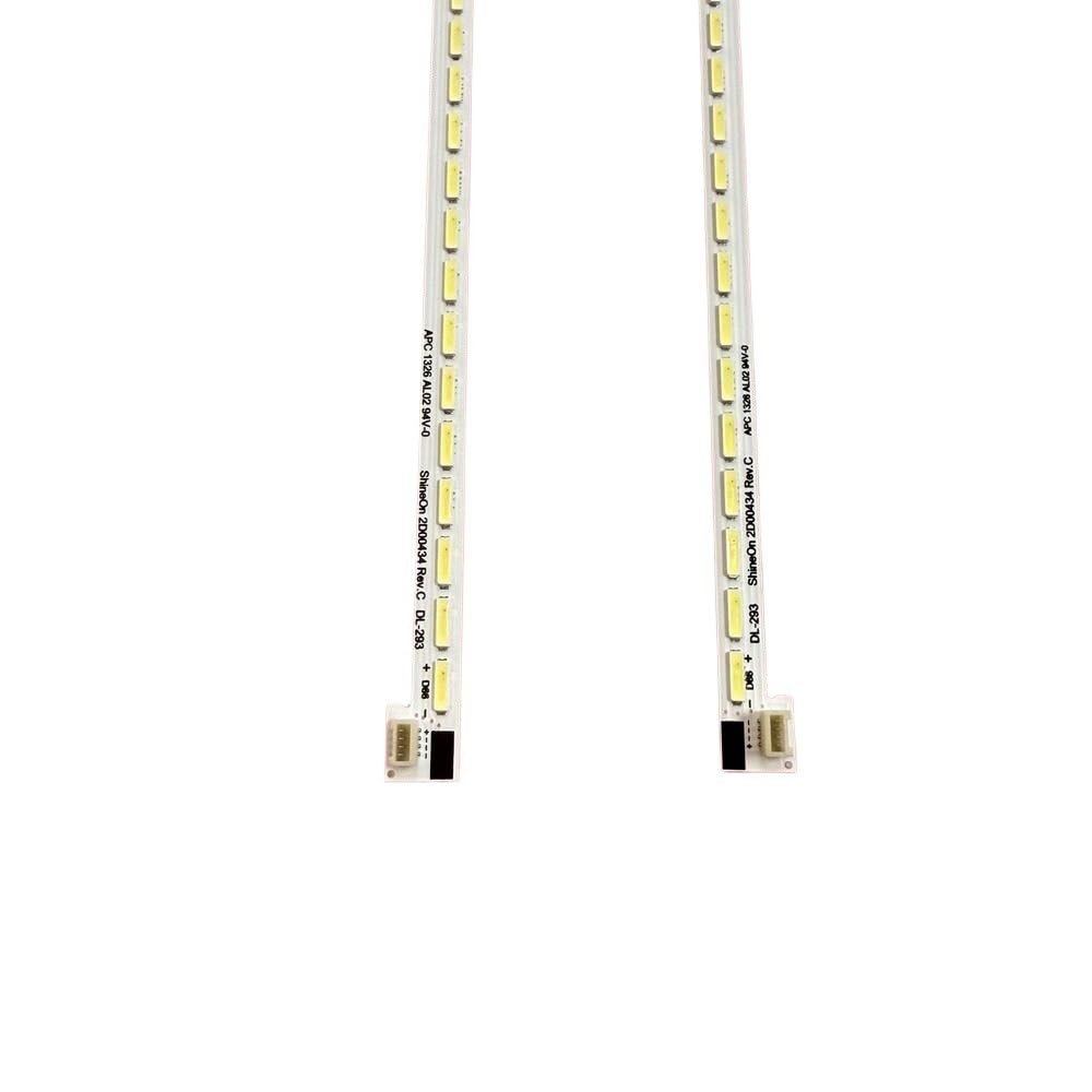SONGYAWEIM 2pcs/Set LED Strip 66LED 520mm for 47E760A 47E680F HR-5300-AZ4700000 2D00433 2D00434(10pcs for 5 TV)