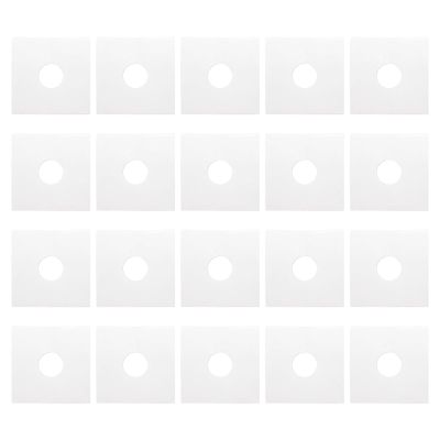 Mqiklt 20 Units of Paper Sleeves for Record Protection, Covers for LPs, 7in Square