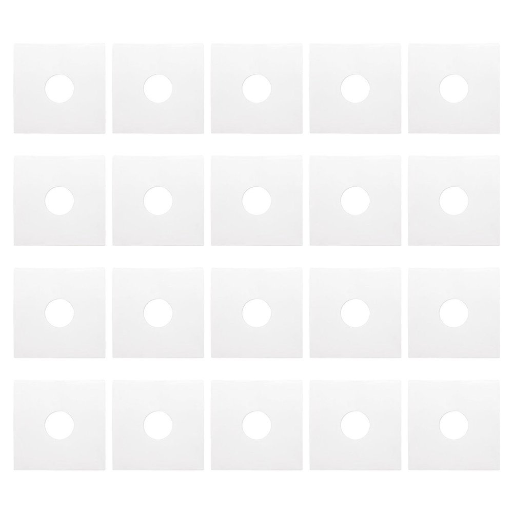 Mqiklt 20 Units of Paper Sleeves for Record Protection, Covers for LPs, 7in Square
