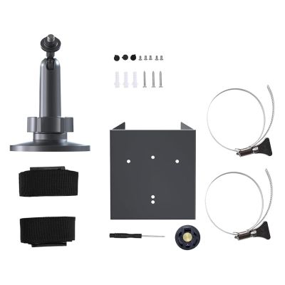 Outdoor Camera Mounting Bracket Holder Suitable for Security Cameras and Solar Panel with 360 Degree Adjustable Rotation Rust Camera Holder