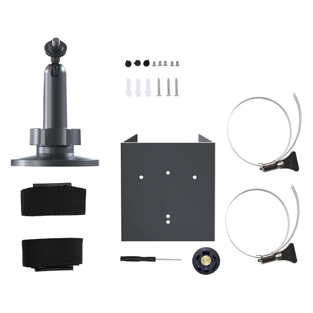 Outdoor Camera Mounting Bracket Holder Suitable for Security Cameras and Solar Panel with 360 Degree Adjustable Rotation Rust Camera Holder