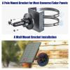 Outdoor Camera Mounting Bracket Holder Suitable for Security Cameras and Solar Panel with 360 Degree Adjustable Rotation Rust Camera Holder view 3