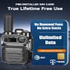 4G LTE PoC Walkie Talkies Unlimited Range Global Lifetime Free Push-to-Talk Over Cellular Two Way Radios Nationwide Long Distance PTT Radios for Family, Logistics & Company 8pcs with SIM Card (8) view 4