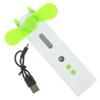 LABRIMP Multifunctional Mini USB Rechargeable Cooling Fan with Mist Spray Portable Handheld Personal Cooler for Travel and Outdoor Activities Lightweight Quiet Plastic Design Green view 1