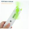LABRIMP Multifunctional Mini USB Rechargeable Cooling Fan with Mist Spray Portable Handheld Personal Cooler for Travel and Outdoor Activities Lightweight Quiet Plastic Design Green view 4