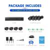 5MP Video Surveillance System Set 8CH 8MP NVR System CCTV Security Outdoor 5MP IP Cameras Surveillance Kit(500g,4CH DVR X 4PCS_UK Plug) view 2