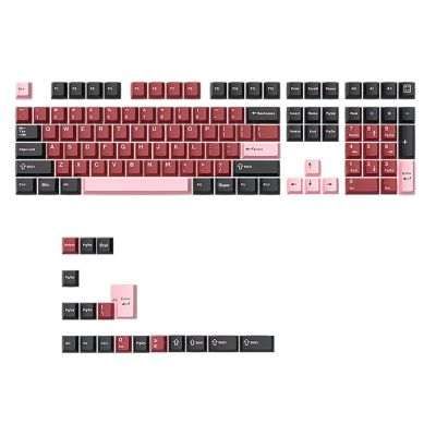 126Keys Keycaps Set Double Shot Macaron for Mechanical Keyboards Precise Molded Keycap Sets