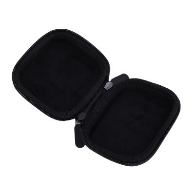 Pomya Camera Storage Bag, Hard Shell Protective Case with Luxurious Fleece Lining for Action 5 Pro, Spill PU Material, 2 Way Zipper Design, Compact Travel Camera Holder (Black)