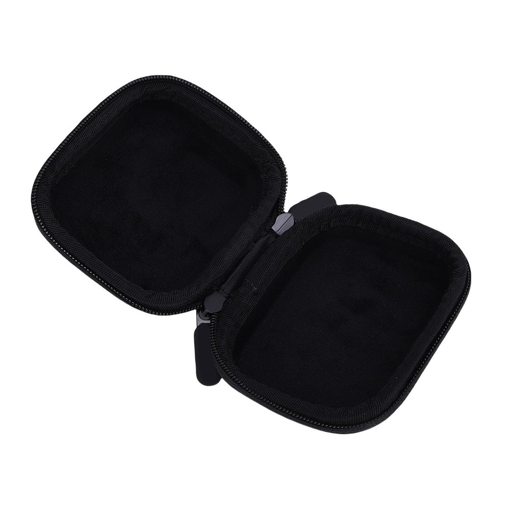 Pomya Camera Storage Bag, Hard Shell Protective Case with Luxurious Fleece Lining for Action 5 Pro, Spill PU Material, 2 Way Zipper Design, Compact Travel Camera Holder (Black)