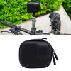 Pomya Camera Storage Bag, Hard Shell Protective Case with Luxurious Fleece Lining for Action 5 Pro, Spill PU Material, 2 Way Zipper Design, Compact Travel Camera Holder (Black) view 2