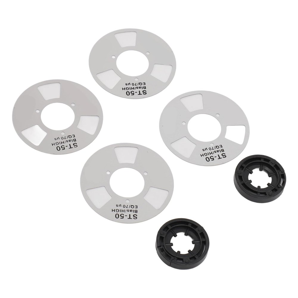 VELATEMOR Homemade Reel Cassette, Homemade Metal Reel to Cassette High Performance Retro Easy Assembly Compact for DIY Tapes (Silver)