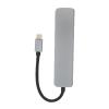 6 in 1 USB C Docking Station, Aluminum Alloy Expansion Dock, Multifunctional Hub with 4K, USB 30., PD Fast Charging, for Type C Laptops and Smartphones, Slim Portable view 1