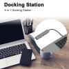 6 in 1 USB C Docking Station, Aluminum Alloy Expansion Dock, Multifunctional Hub with 4K, USB 30., PD Fast Charging, for Type C Laptops and Smartphones, Slim Portable view 4