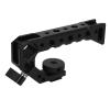 Camera Top Handle Grip, Aluminum Alloy Camera Handle with 14/ Inch 38/ Inch Threads and Cold Shoe, Lightweight Ergonomic for DSLR Cameras, Compatible with view 2