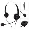 YuShaTra H360D RJ9 MVA RJ9 Business Headset, Binaural Phone Headphone with Mic, Noise Cancelling Microphone and Volume, 6 Speed Line Sequence for Call Center and Use view 2