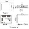 10 10.2 Inch HMI with Ethernet SK Sk102QT 102QS 102HE sa sa102h Human Machine Interface Display Screen(SK-102QT) view 4