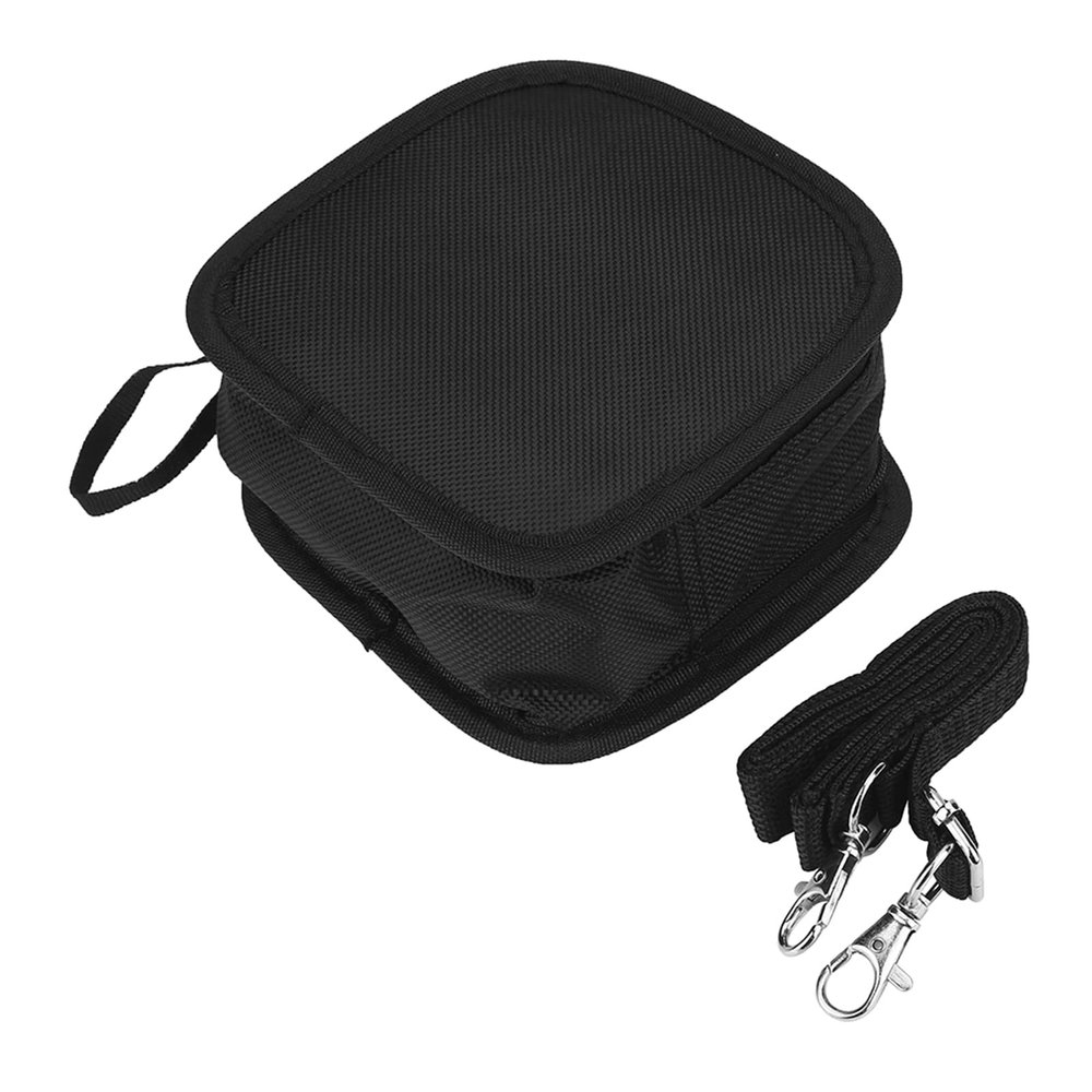 Aurovibe 9 Slots, Camera Accessory Pouch, Nylon Wallet with Detachable Shoulder Strap, Compact Storage for 9 25 95mm, Lens Adapter Rings and Brackets,
