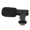 3.5mm Plug On Camera Microphone with Windproof Sponge 1/4in Screw Hole Cold Shoe Adapter for Live Broadcasting Video Recording Excellent view 4
