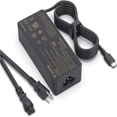 100 Pack 45W USB C Laptop Charger Compatible with Lenovo Chromebook 100e 300e 500e C330 C340 S330 S340; T480 T490 T580 E480 E580; C630 C910 C920 C930 C940 720 730 910