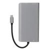 8 in 1 Hub Type C to RJ45 USB30. SD HDTV PD, Multifunction Laptop Hub, Compact Aluminum Alloy Adapter with 60W Fast Charging, Speed Data Transfer for view 2