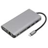 8 in 1 Hub Type C to RJ45 USB30. SD HDTV PD, Multifunction Laptop Hub, Compact Aluminum Alloy Adapter with 60W Fast Charging, Speed Data Transfer for view 3