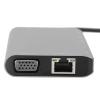 8 in 1 Hub Type C to RJ45 USB30. SD HDTV PD, Multifunction Laptop Hub, Compact Aluminum Alloy Adapter with 60W Fast Charging, Speed Data Transfer for view 4