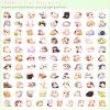100Pcs Cute Cat Stickers for Kids,Girls,Teens,Adults, Kawaii Cartoon Kitty Decals Reusable Waterproof Vinyl Kitten Sticker for Water Bottle,Laptop,Luggage,Guitar,Phone, Cat Party Favors view 2