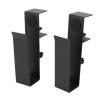 AYNEFY Side Mount, Side Table Storage Carbon Steel Holder, Side Table Storage with Flexible Brackets, Space Saving Desk for view 2