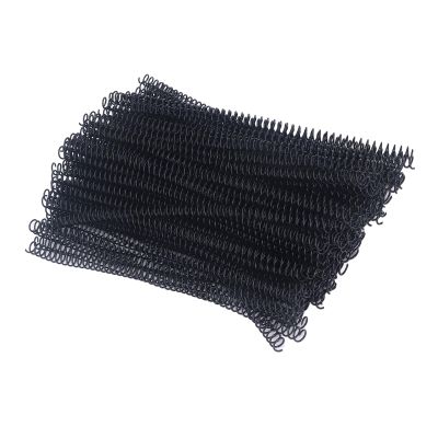 ciciglow 100Pcs 9.5mm Spiral Binding Coils 48 Rings 4:1 Ratio - Easy Rotation for Reading, Suitable for Business Projects, Office Use (Black)