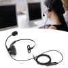 H600 35MV. Telephone Headset, Business Headset with Mic, Monaural Volume Control Headset with 35mm. Jack, Shock for Sound, Comfortable Leatherette Ear view 2