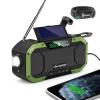 Emergency Radio Waterproof Bluetooth Speaker,Portable AM FM Radio with 5000mAh/18500mWh Cell Phone Charger,Flashlight,Reading Lamp,Hand Crank NOAA Weather Radio with Solar Panel,Emergency Survival Kit view 1
