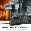 Emergency Radio Waterproof Bluetooth Speaker,Portable AM FM Radio with 5000mAh/18500mWh Cell Phone Charger,Flashlight,Reading Lamp,Hand Crank NOAA Weather Radio with Solar Panel,Emergency Survival Kit view 2