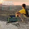 Emergency Radio Waterproof Bluetooth Speaker,Portable AM FM Radio with 5000mAh/18500mWh Cell Phone Charger,Flashlight,Reading Lamp,Hand Crank NOAA Weather Radio with Solar Panel,Emergency Survival Kit view 3