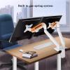 Work Dual Monitor Mount for 2 Monitors up to 30 inches, Gas Spring Arms with Height-Adjustable/Tilt/Swivel/Rotate, VESA 75mm or 100mm Play view 3