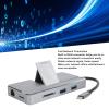 8 in 1 USB C Hub Adapter, Type C to 4K HD Multimedia Interface with RJ45, USB30., USB20., PD Charging, Storage Card Slots, Multi System Compatibility for Laptop Phone Tablet view 2