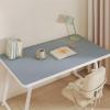 Liveinu Large Desk Mat PU Leather Desk Pad Protector, Non-Slip Office Writing Pad, Large Mouse Pad, Waterproof Desk Blotter pad for Office Home, Grey Blue, 20" x 56" view 1