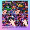 AOZVPEV Neon Stickers Packs, Cool Stickers for Kids 300 Pcs, Cool Cute Neon Sticker Packs, Prizes for Kids Classroom Reward, Waterproof Vinyl Stickers for Water Bottle, Laptop, Phone, Skateboard view 2