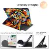 360Rotating Case for iPad (A16) 11th Generation 11 Inch (2025) & iPad 10th Generation 10.9 Inch (2022), PU Leather Folio with Auto Wake/Sleep Shockproof Cover for Women Boys, Watercolor Lion view 2