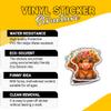 3 Pcs Cute Baby Highland Cow Stickers, Adorable Farm Animal Vinyl Decals Gifts for Cow Lovers, Kids, Teens, Friends, for Laptop, Water Bottle, Journals, Scrapbooks, Tumblers 7 Inches view 4