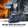 Emergency Radio Waterproof Bluetooth Speaker,Portable AM FM Radio with 5000mAh/18500mWh Cell Phone Charger,Flashlight,Reading Lamp,Hand Crank NOAA Weather Radio with Solar Panel,Emergency Survival Kit view 2