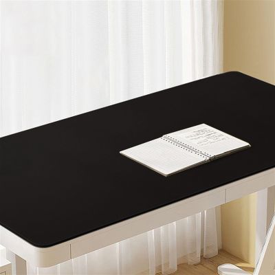 Liveinu Large Desk Mat PU Leather Desk Pad Protector, Non-Slip Office Writing Pad, Large Mouse Pad, Waterproof Desk Blotter pad for Office Home, Black 2, 32" x 48"