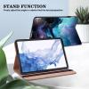 VODEFOX Case for Samsung Galaxy Tab S11 Ultra 14.6 Inch, PU Leather Tablet Cases Flip Folio Multi-Angle Viewing Stand Protective Cover with Card Slots - Starry Sky view 3